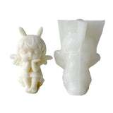 Baby Girl Candle Silicone Moulds DIY Angel Candle Epoxy Resin Mold