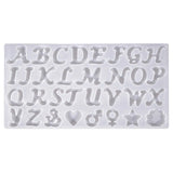 3D Letters Silicone Resin Mold Keychain Polymer Clay DIY Craft