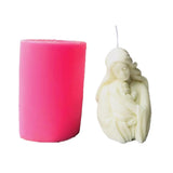 Mother Child Portrait Candle Epoxy Resin Mold DIY Crafts Ornaments Tools