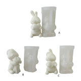 3D Bunny Silicone Mold for Epoxy Resin Casting