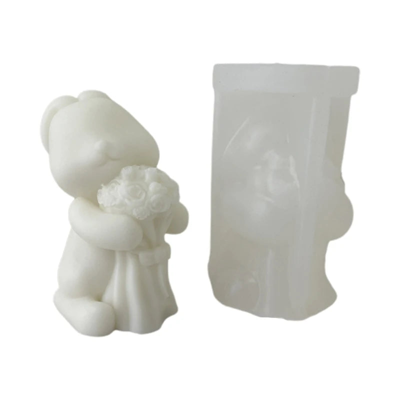 3D Bunny Silicone Mold for Epoxy Resin Casting
