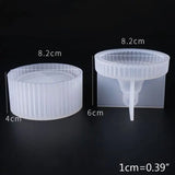 R3MC 4 Pieces Crystal Epoxy Resin Mold for Jewelry Storage Box Crafts