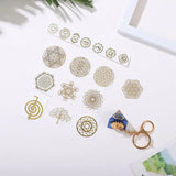 R3MC 40x Flower of Life Stickers Self Adhesive Geometry Orgone Pyramid Stickers