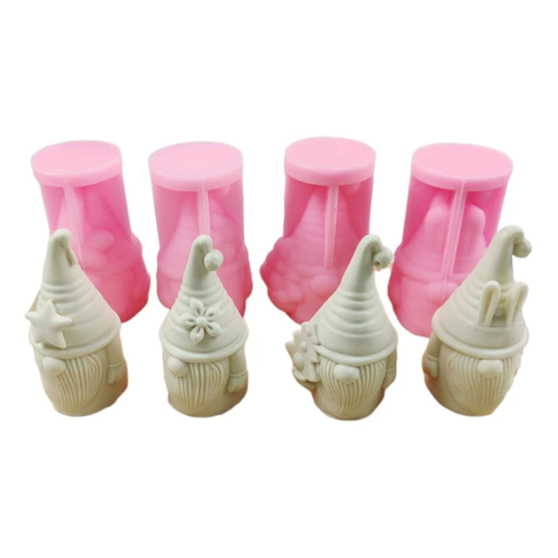 Resin Silicone Moulds Santa Gypsum Candle Tool Mold