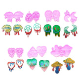 R3MC Earring Resin Molds Jewelry Casting DIY Craft 7pcs/set