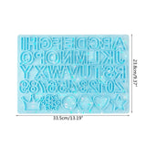 R3MC Alphabet Keychain Molds Letter Resin Silicone Molds for Epoxy