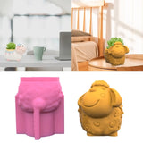 DIY Sheep Concrete Silicone Pot Mold for Succulent Flowerpots