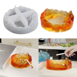 Crystal Ashtray & Jewelry Box Resin Mold, Epoxy Casting Mold for Home Decor