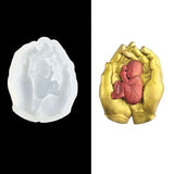 R3MC Baby-in Hand Silicone Mold for Epoxy Casting