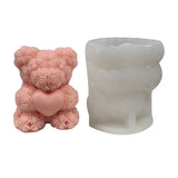 Bear Silicone Soap Candle Chocolate Mold DIY Mould