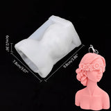 Blindfolded Girls Silicone Mold DIY Candle Making Mold