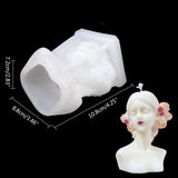 Blindfolded Girls Silicone Mold DIY Candle Making Mold
