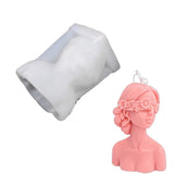 Blindfolded Girls Silicone Mold DIY Candle Making Mold