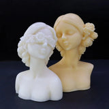 Blindfolded Girls Silicone Mold DIY Candle Making Mold
