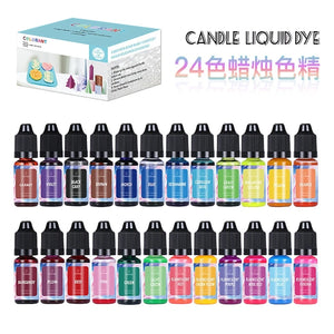 R3MC Candle Wax Dye Flakes for DIY Supplies 24 Colors