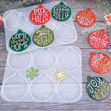 Christmas Ornament Resin Mold Snowflake Silicone Casting DIY Craft