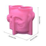 R3MC Pen Holder Gypsum Flower Pot Silicone Mold Epoxy Resin Casting Mold