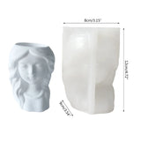 Silicone Mold for Girls Pen Holder Pot - Epoxy Resin Table Ornament Mold