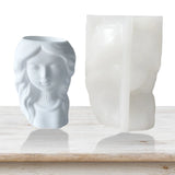 Silicone Mold for Girls Pen Holder Pot - Epoxy Resin Table Ornament Mold