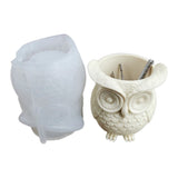 Owl Shape Succulent Plant Pot Pen Holder Silicone Mold DIY Craft