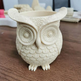 Owl Shape Succulent Plant Pot Pen Holder Silicone Mold DIY Craft