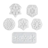 R3MC Christmas Snowflake Keychain Silicone Mold for Jewelry Crafting