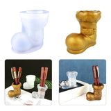 Christmas Boots Shape Silicone Storage Box Moulds for Hand Making