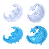 Crystal Epoxy Moon Mirror Silicone Mold for DIY Wall Decor Jewelry Pendant