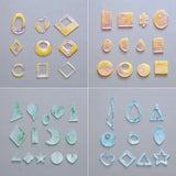 Earrings Mold Pendant Decoration Rhombus Mirror Silicone