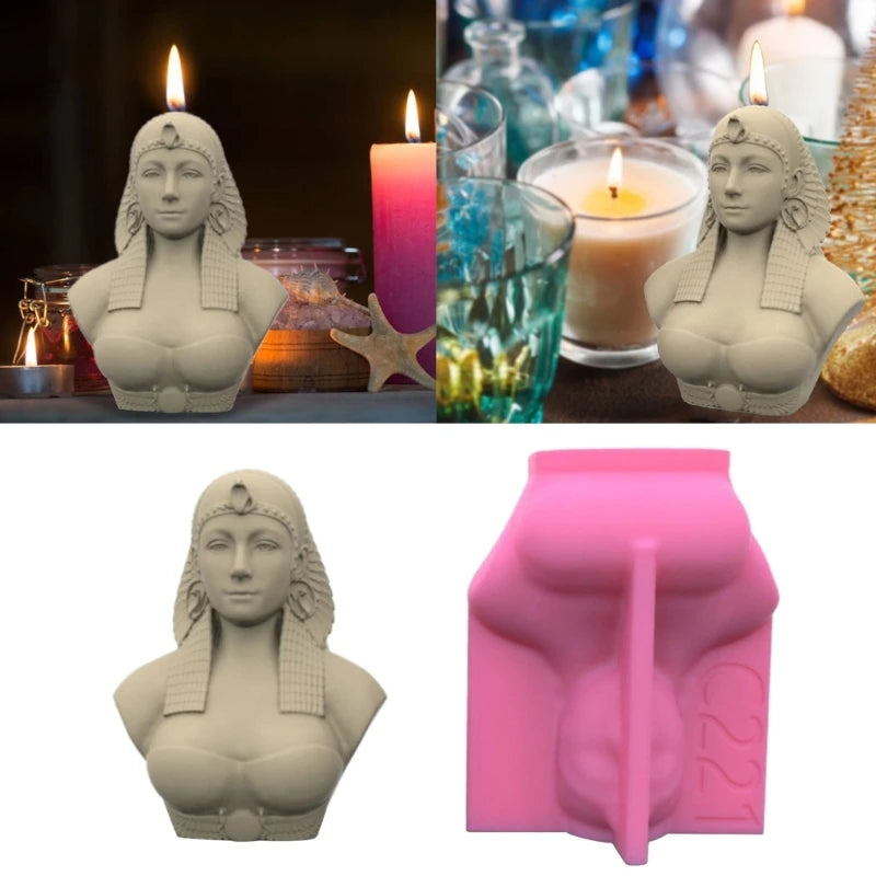 Egyptian Goddess Silicone Mold Home Decor for Resin & Gypsum