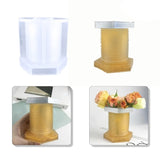 Flower Vase Resin Mold Crystal Epoxy Home Decor Silicone Casting Mold