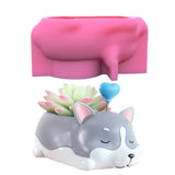 DIY Flowerpot Pen Holder Mold Trinkets Storage Box Tool Home Decor