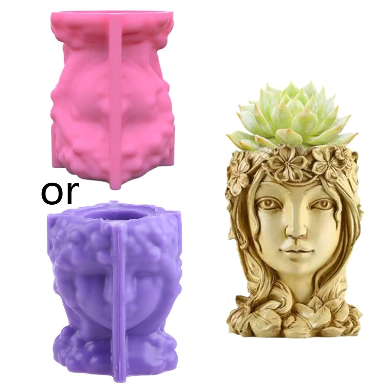 Goddess Gypsum Silicone Mold for Succulents and More