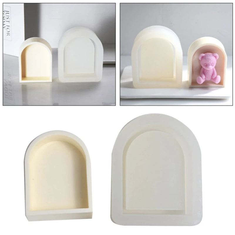 Irregular Door Frame Candle Silicone Mold Epoxy Resin DIY Decoration