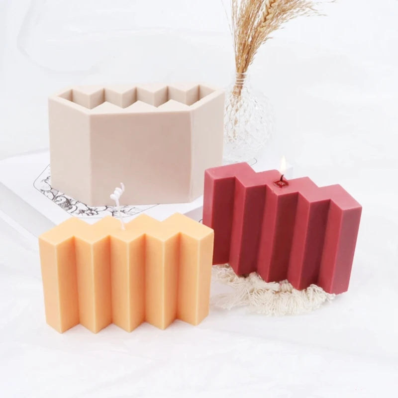Irregular Wave Shape Silicone Mold for Soap Making