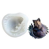 3D Fox Candle Moulds Silicone Resin Mold DIY Soap Mold