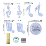 Musical Note Wind Chimes Mold for DIY Handcraft Home Decoration