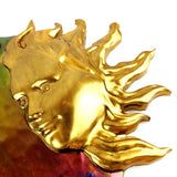 Large Mirror Sun Moon Face Resin Silicone Mold for DIY Decor