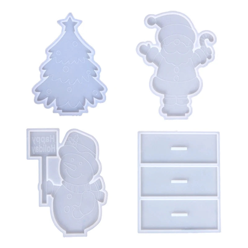 R3MC Silicone Christmas Resin Casting Mold for DIY Christmas Ornaments