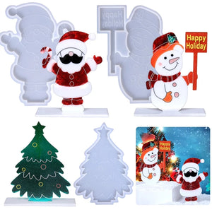 R3MC Silicone Christmas Resin Casting Mold for DIY Christmas Ornaments