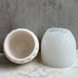 Silicone Flowerpot Mold Gypsum Planter Candle Holder Molds