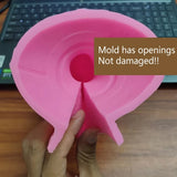 Silicone Human-Head Candle Mould Art Body Plaster Resin Soap Mold