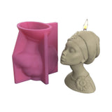 Silicone Human-Head Candle Mould Art Body Plaster Resin Soap Mold