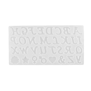 R3MC Silicone Letter Molds DIY Pendant Jewelry Resin Casting