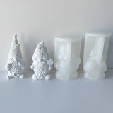 3D Gnome Silicone Mold Epoxy Dwarf Plaster Soap Resin Christmas Decor