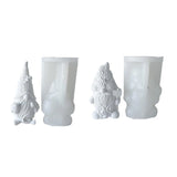 3D Gnome Silicone Mold Epoxy Dwarf Plaster Soap Resin Christmas Decor