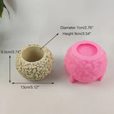R3MC Skull Silicone Flower Pot Mold for DIY Making