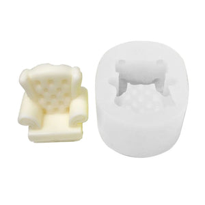 R3MC Small Sofa Seat Silicone Mold for Resin Crafts