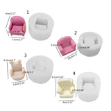 R3MC Small Sofa Seat Silicone Mold for Resin Crafts