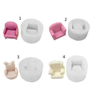 R3MC Small Sofa Seat Silicone Mold for Resin Crafts